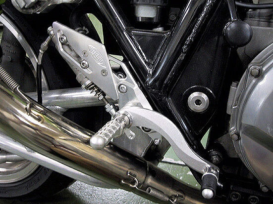 HYPER BANK Rear Sets Silver Fixed Type ZRX1200R/ZRX1200S