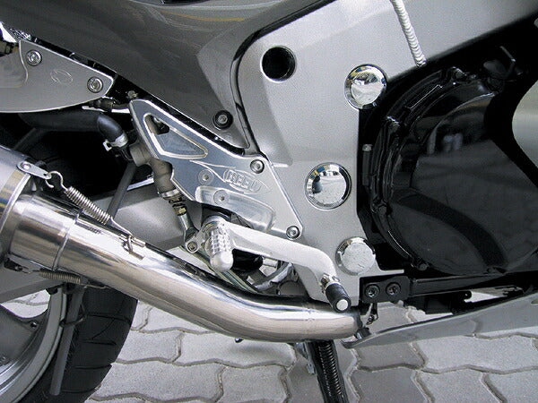 Hyper Bank Rear Sets, Silver, Fixed Type, ZZ-R1200