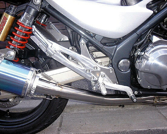 Hyper Bank Rear Sets, Silver, Foldable, BALIUS2/GSX250FX