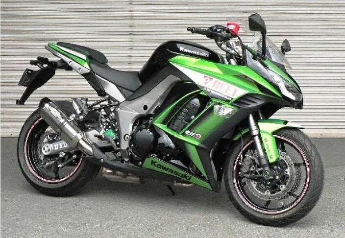 Ninja 1000 Exhaust NASSERT EVOLUTION TYPE2 T2 Slip-on Exhaust Titanium/Blue Titanium NINJA1000 Ninja 1000