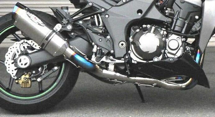 Z1000 Exhaust NASSERT EVOLUTION TYPE2 T2 Exhaust Titanium/Blue Titanium Z1000