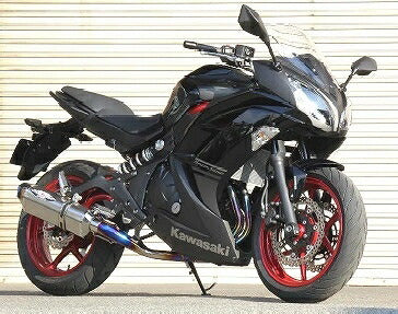 ニンジャ 400 マフラー NASSERT EVOLUTION TYPE2 フルエキゾーストマフラー チタン/ブルーチタン NINJA400 ニンジャ400