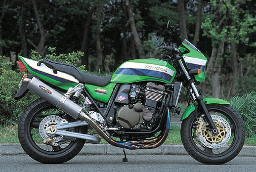 ZRX1200R/ZRX1200S Exhaust NASSERT-3D Up Type Exhaust Titanium/Blue Titanium ZRX1200R/ZRX1200S