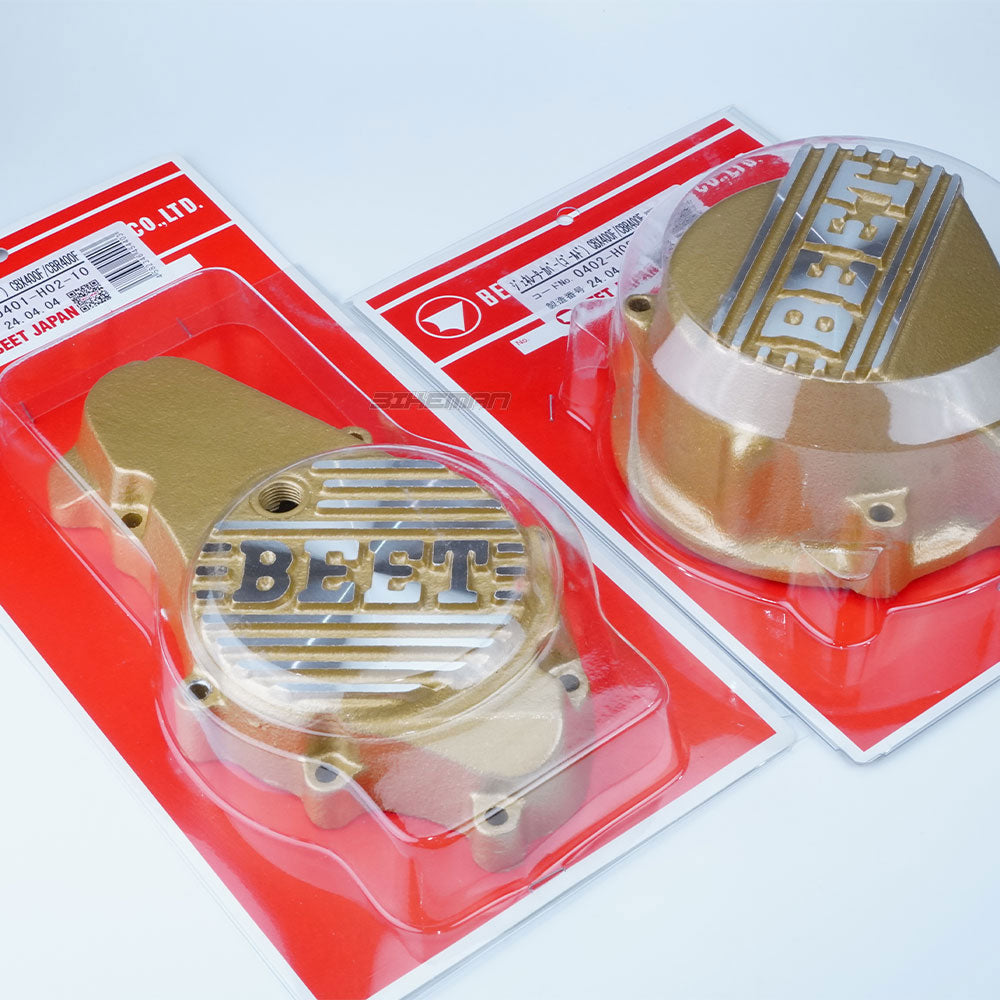 BEET ビート CBX400F CBR400F スターターカバー ジェネレーターカバー 左右セット ゴールド ポイントカバー エンジンカバー ドレスアップ 0401-H02-10 0402-H02-10