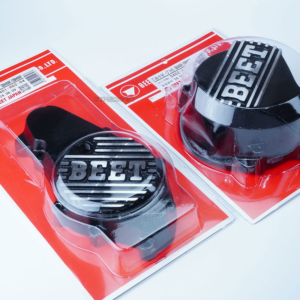 BEET ビート CBX400F CBR400F スターターカバー ジェネレーターカバー 左右セット ブラック ポイントカバー エンジンカバー ドレスアップ 0401-H02-04 0402-H02-04