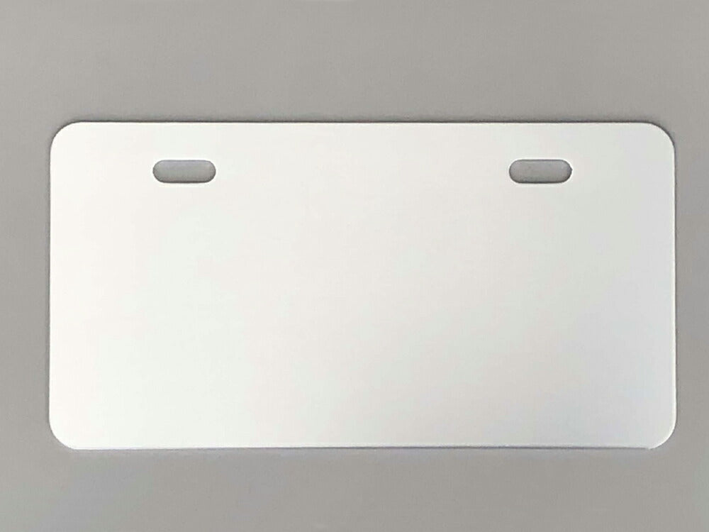 Square Small License Plate Holder Type 2 Silver ~125cc