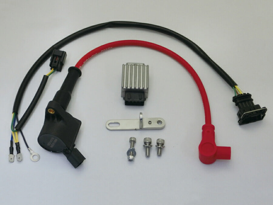 Super IG Coil Kit with Speed Pro Twin Silicone Plug Cord - Cord/Red for GROM 125 D/E/F/G