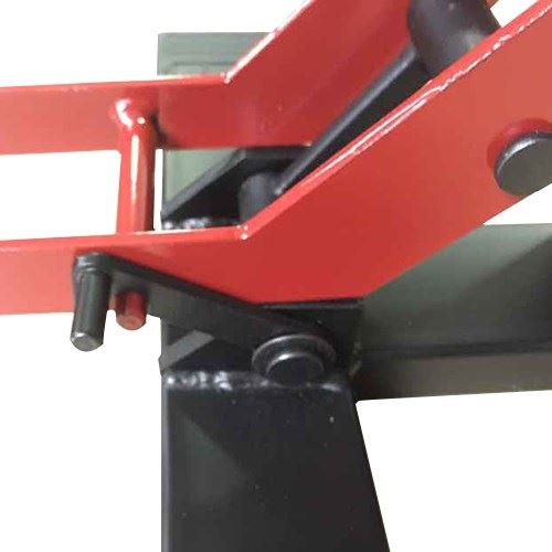 リフトアップスタンド ダンパー付 赤/黒 全長315×幅300×高さ345mm 1台 高さ調節 整備 メンテナンス カスタムジャパン