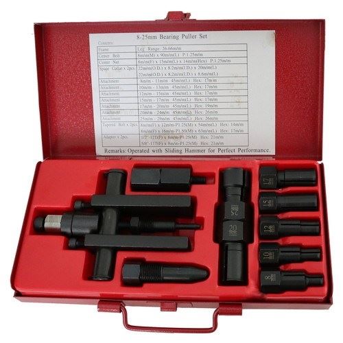 ベアリングプーラーセット 幅242×奥行181×厚み38mm 1セット 整備 メンテナンス 工具 カスタムジャパン