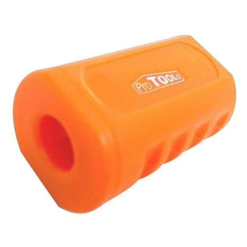 ドライバー用マグネット オレンジ 全長30×幅20×穴径φ7mm 1個 小型着磁器 整備 メンテナンス 工具 カスタムジャパン