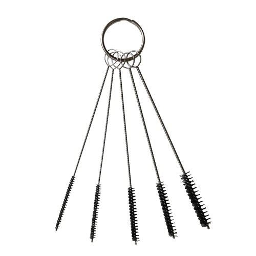 ノズルクリーニングブラシ ブラック 2mm/3mm/4mm/5mm/7mm 5本セット 整備 メンテナンス カスタムジャパン