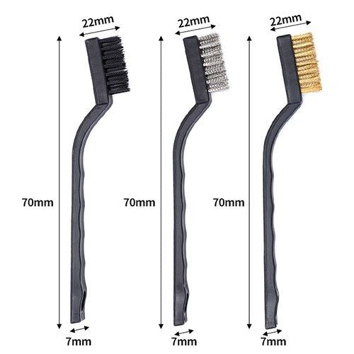 ミニブラシセット ブラック 3個組 整備 メンテナンス カスタムジャパン