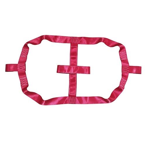 One tie-down strap for the rear tire