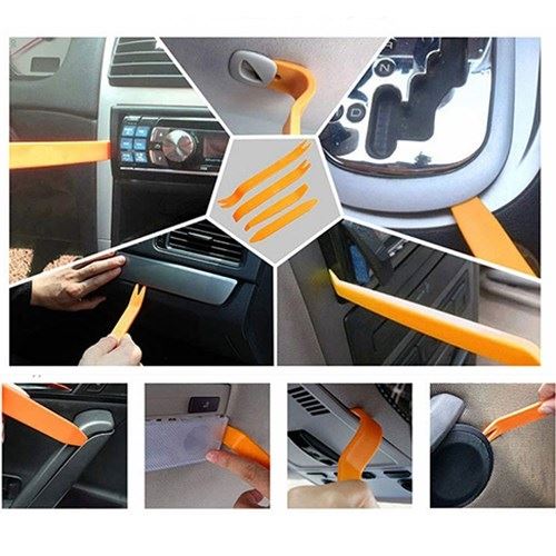 自動車内張りはがし工具セット オレンジ 1セット 整備 メンテナンス カスタムジャパン