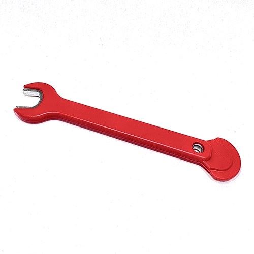 ショート防止2wayレンチ レッド 長さ122×厚さ7mm 1本 整備 メンテナンス 工具 カスタムジャパン