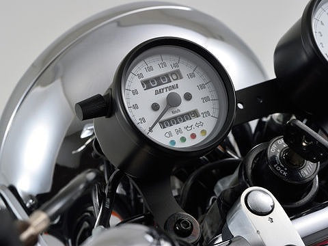 Mechanical Speedometer φ60 Black Body/White Panel 220km/h with Indicator