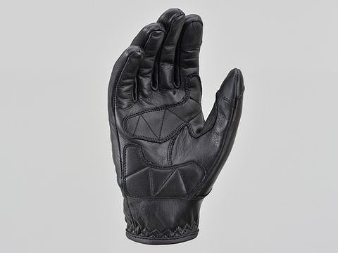 HBG-110 カウレザープロテクターグローブ メンズ用 男性用 ブラック Lサイズ 牛革