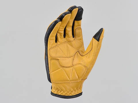 HBG-110 カウレザープロテクターグローブ メンズ用 男性用 イエロー Mサイズ 牛革