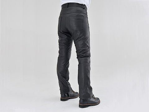 DL-005 レザーパンツ レディース用 ウーマンズ用 女性用 ブラック W27インチ 牛革/ポリエステル