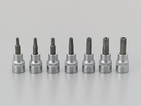 ヘクサロビュラ穴用ソケット ピン付きトルクス T-45H