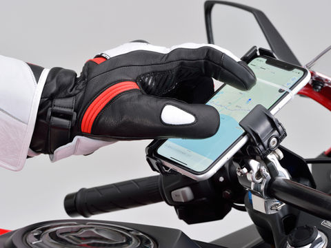 HBG-068 AW Sports Long Gloves Black/White/Red XL size
