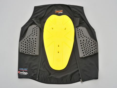 HBP022 ストレッチプロテクターベスト ブラック 黒 Lサイズ