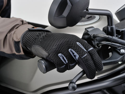 HBG-072 フルメッシュスタンダードグローブ グレー Mサイズ