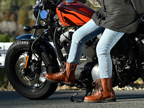 HBS-007 ミドルブーツ ブラウン 23.5cm