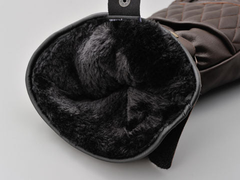 HBG-076 カウレザーロングウインターグローブ ブラウン Mサイズ