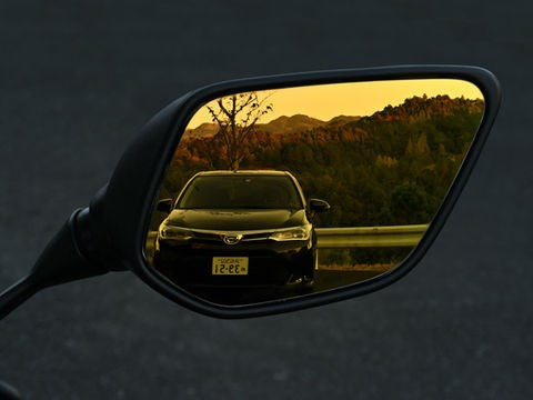 High Visibility Stick-On Mirror Gold HONDA-2