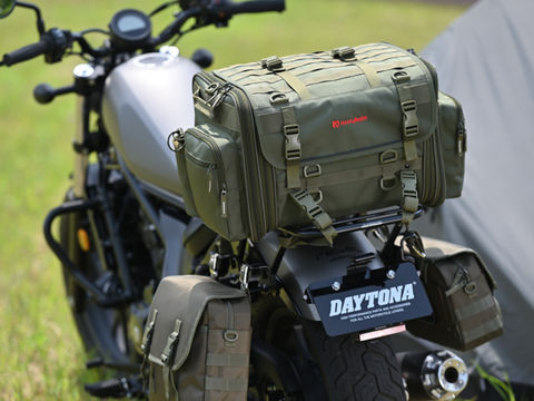 ヘンリービギンズ DH-764 ツーリングシートバッグベーシック グリーン Lサイズ 44~60L 3.3kg