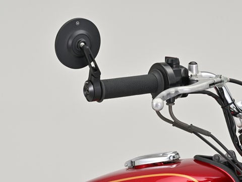 ハイサイダー コネロ XS バーエンドミラー マットブラック 左右共通 1個入り