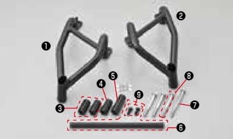 Eliminator left side for engine guard body (30092)