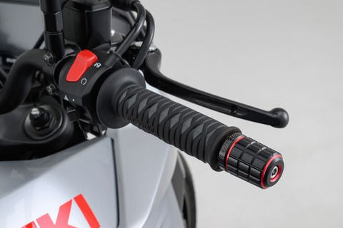 PREMIUM ZONE Handlebar End Plugs BRICK Red for Suzuki/Universal