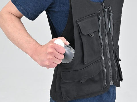 OS-001 Outdoor Vest with Standard Protector Black M