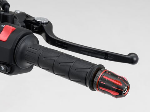 PREMIUM ZONE Handlebar End Plug TECHNO Red for Kawasaki M6