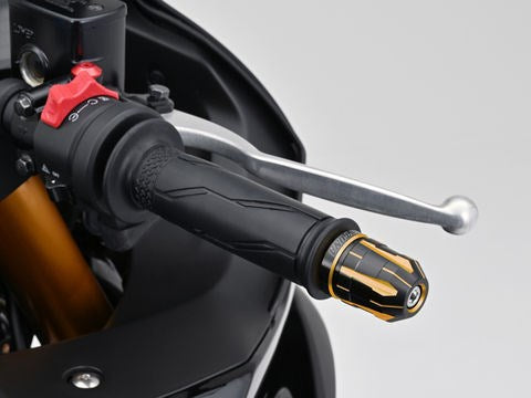 PREMIUM ZONE Handlebar End Plugs TECHNO Gold for Yamaha M6