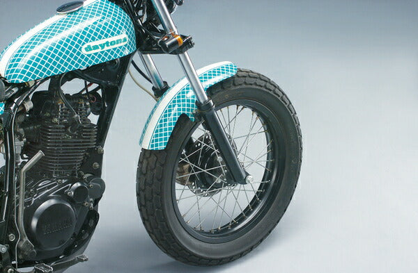 Short Front Fender (FRP Black Gel) TW200/E