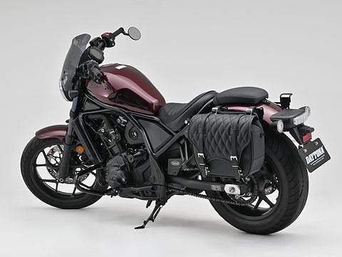 DHS-37 サドルバッグ トラぺ/ダイヤ ブラック H270×W360×D120mm 12L
