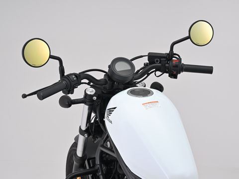 High Visibility Stick-On Mirror Gold HONDA3