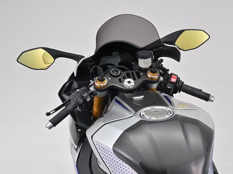 Hi-Viz Stick-On Mirror Gold Yamaha 2