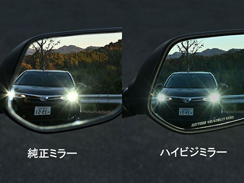 High-Visibility Stick-On Mirror, Blue, Suzuki 2