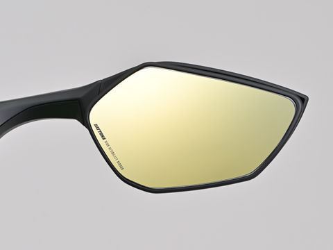 Hi-Viz Stick-On Mirror Gold Kawasaki 2
