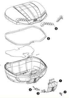 ジビ GIVI Z3007N-E46R ロックセット