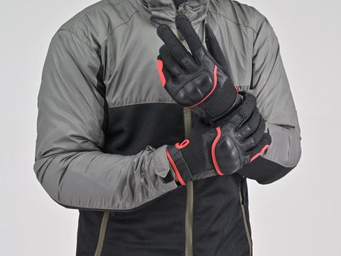 DG-009 Short Airflow Mesh Gloves Red S