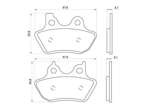 Daytona 67948 Brake Pads (Front) Harley XL Sportster (00-03)