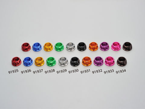 PREMIUM ZONE Cap Bolt Collar M8 Lime Green, Pack of 2