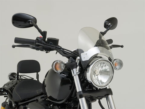 FLYSCREEN 汎用メーターバイザー φ31~43 ライトスモーク