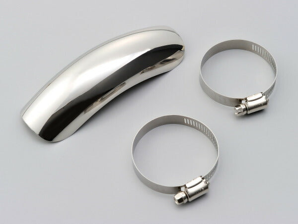 Muffler guard, stainless, curved type – バイクマン