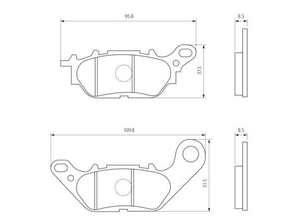 赤パッド ブレーキパッド リア NMAX(16)